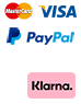 Zahlungsarten: Rechnung, Kreditkarte, Paypal, uvm.