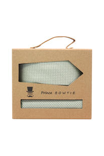 Prince Bowtie Set Krawatte+Tuch Micro mint