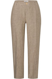 MAC JEANS - NORA, Pure linen braun