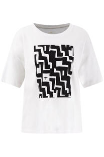 FYNCH HATTON Shirt white/black Casual Fit
