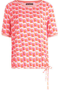 BETTY BARCLAY Shirt red/ros� gemustert Kurzarm