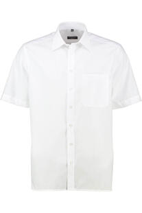 ETERNA Hemd weiss Comfort Fit Kurzarm Popeline