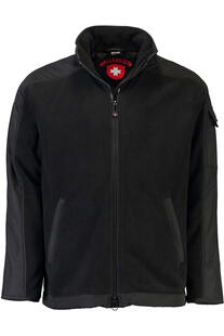 WELLENSTEYN Jet-Fleece-Jacke JJ-10 schwarz windabweisend, wasserabweisend, atmungsaktiv
