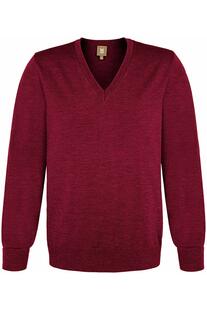 MAERZ V-Ausschnitt Pullover bordeaux