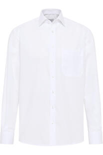 ETERNA Hemd weiss Comfort Fit Langarm Popeline