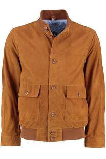 MADDOX Leder-Blouson cognac
