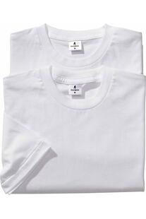 RAGMAN Doppelpack Rundhals-T-Shirt classic weiss Regular Fit