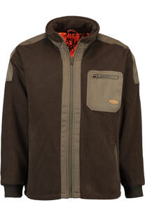 HUBERTUS Fleece-Wende-Jacke oliv