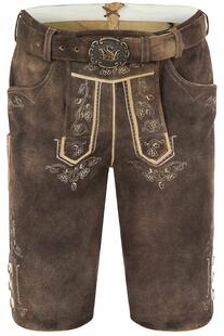 SPIETH & WENSKY Ledershorts braun