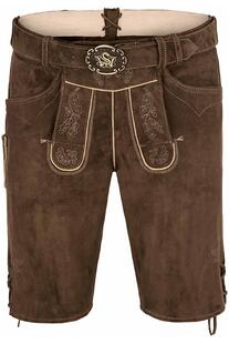 SPIETH & WENSKY Ledershorts Veit khaki