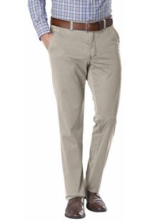 CLUB OF COMFORT High Stretch Baumwoll-Hose beige Garvey Flat-Front