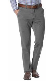 CLUB OF COMFORT High Stretch Baumwoll-Hose grau Garvey Flat-Front