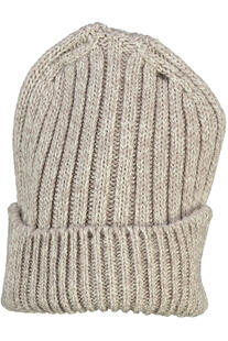 ARAN M�tze beige Merinowolle Supersoft