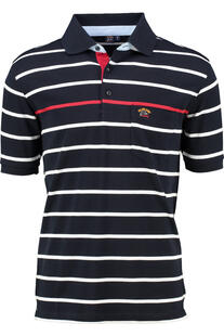 SAILING COMP Polo-Shirt navy gestreift