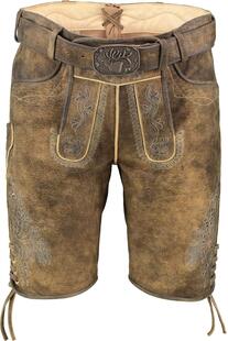 SPIETH & WENSKY Leder-Shorts Asper taiga Ziegenleder