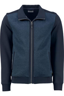 PIERRE CARDIN Sweat-Jacke blau
