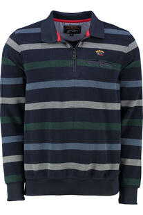 SAILING COMP Sweat-Shirt navy gestreift