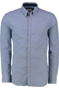 BRAX Leicht Flanell Hemd blau gemustert Modern Fit