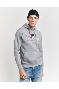 GANT Shield Hoodie grau