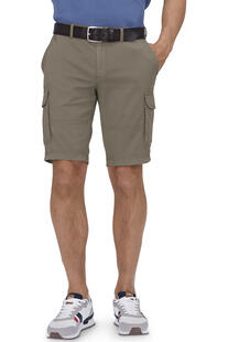 EUREX BY BRAX Cargo Bermuda Bodo beige Stretch, Dehnbund