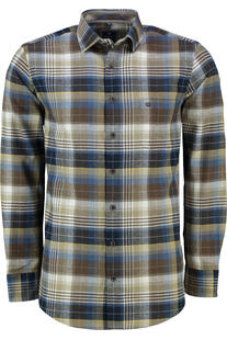 REDMOND Flanell-Hemd  kariert Regular Fit Langarm