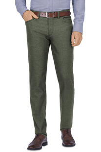 BRAX Woo.Look Hose Cadiz oliv in dezenter Struktur