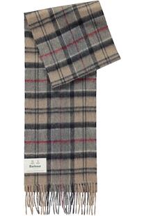 BARBOUR Schal beige kariert klassisches Tartanmuster