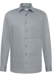 ETERNA Hemd gr�n gemustert Comfort Fit Langarm