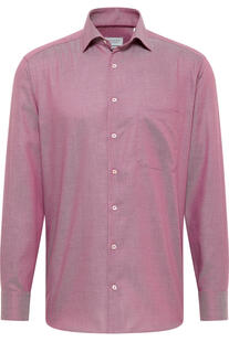 ETERNA Hemd rot gemustert Comfort Fit Langarm