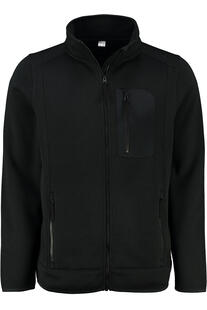 OS TRACHTEN Fleece-Jacke schwarz meliert