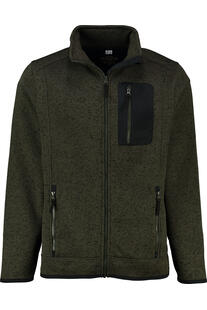 OS TRACHTEN Fleece-Jacke dunkelgr�n meliert