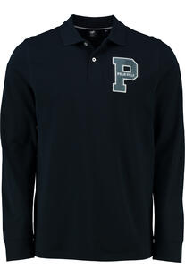 POLO SYLT Langarm Polo Shirt marine