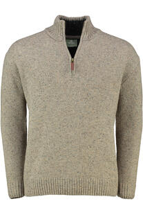 ARAN Troyer beige Merinowolle