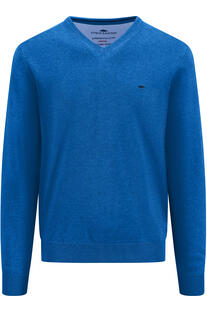 FYNCH HATTON V- Ausschnitt Pullover royal