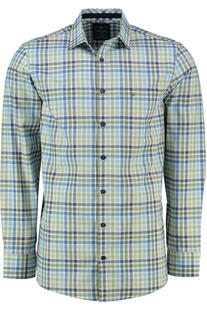 REDMOND Hemd gr�n kariert Regular Fit Langarm Button-Down