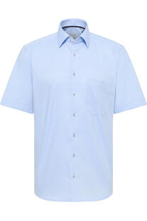 ETERNA Hemd hellblau Comfort Fit Kurzarm