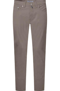 PIERRE CARDIN Light-Baumwoll-Hose Lyon grau Lyon Tapered