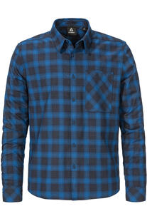 SCHOEFFEL Urban Flanell Hemd Kleion MNS cornflower blue kariert Regular Fit