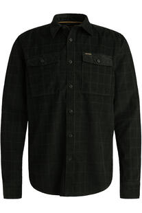 PME LEGEND Hemd fine corduroy jet black kariert
