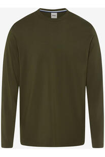 BRAX Polo-Shirt Timon olive Langarm