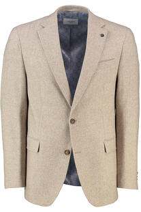 CARL GROSS Sakko beige gemustert Modern Fit