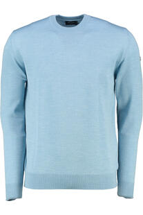 Rundhals Pullover ocean aqua einfarbig