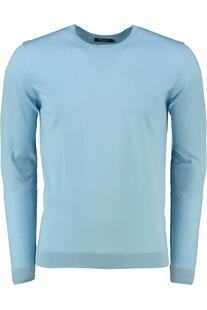 MAERZ Rundhals Pullover ocean aqua Modern Fit