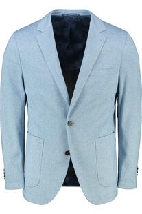 GEBR. WEIS Jersey Sakko Carlos hellblau