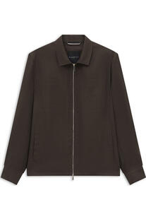 BUGATTI Leinen Jacke braun Regular Fit