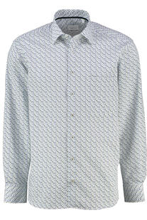 ETERNA Hemd gr�n gemustert Comfort Fit Langarm