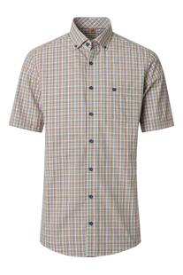 REDMOND Hemd terra kariert Comfort Fit Kurzarm