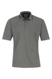 REDMOND Jersey Polo Shirt grau Regular Fit