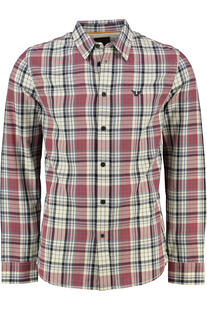 PME LEGEND Karo Hemd Herringbone roan rouge kariert Regular Fit Langarm