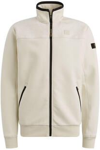 PME LEGEND Sweat-Jacke interlock bone white